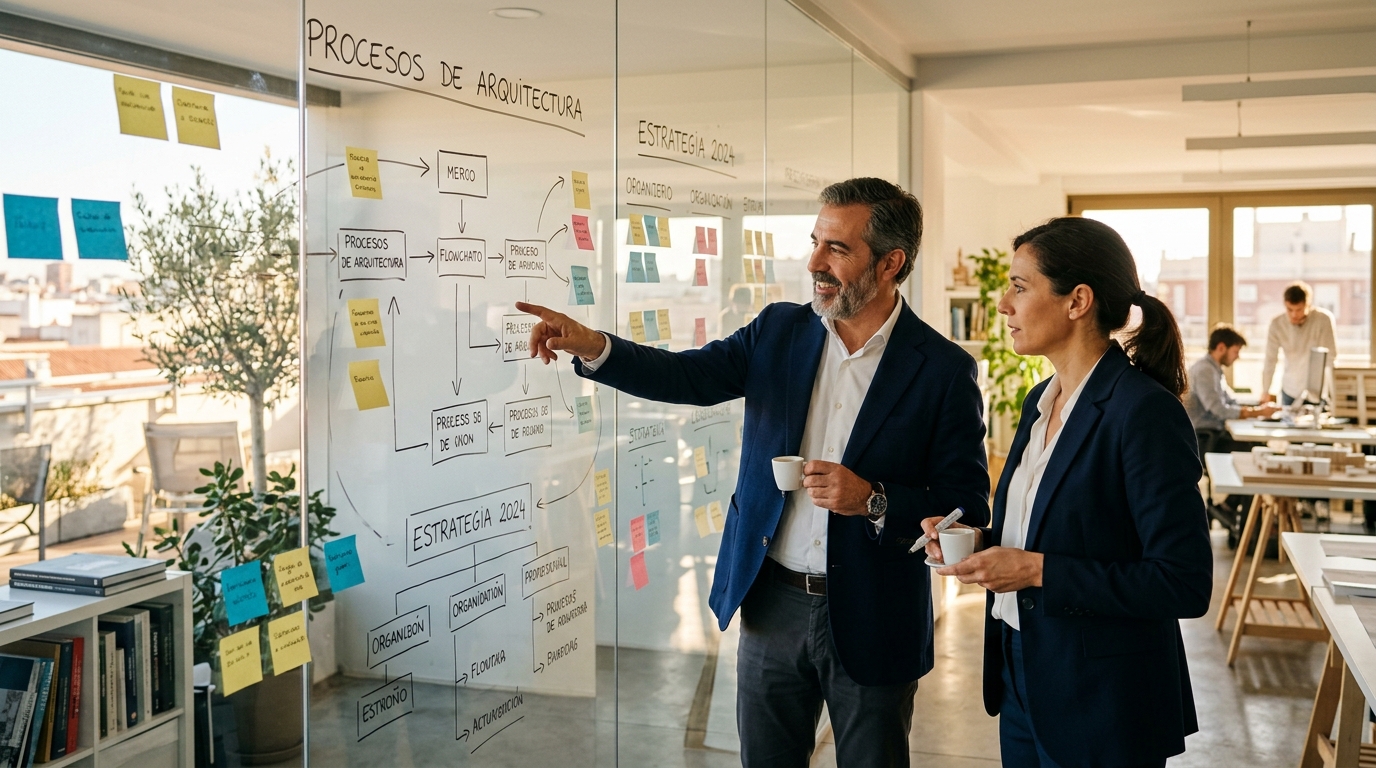 Empresarios y Consultores en Sesión de Arquitectura Operativa y Procesos - Modelo MAYAR